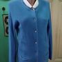 Cardigan casmir albastru deschis