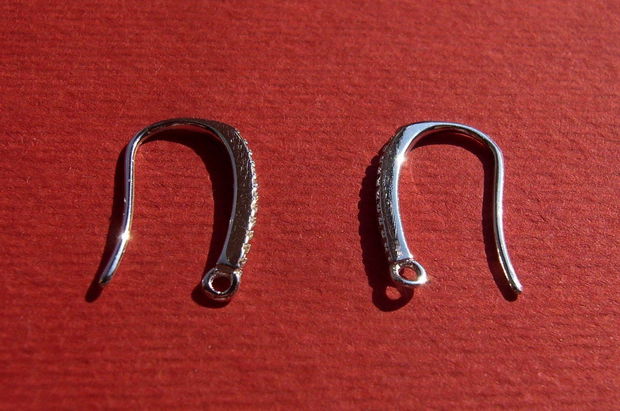 Tortite cercei din argint .925 rodiat cu zirconii aprox 16x12 mm