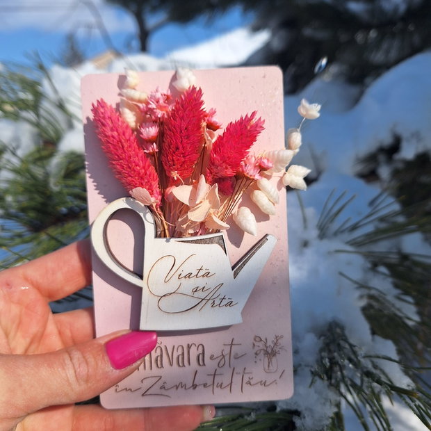 Tablou personalizat cu flori uscate