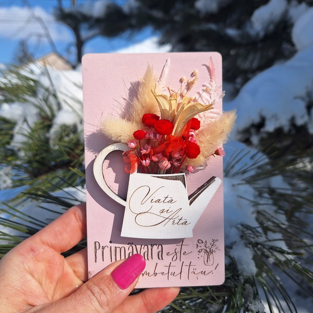 Tablou personalizat cu flori uscate