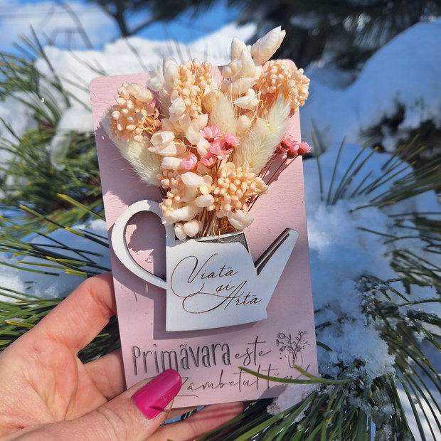 Tablou personalizat cu flori uscate