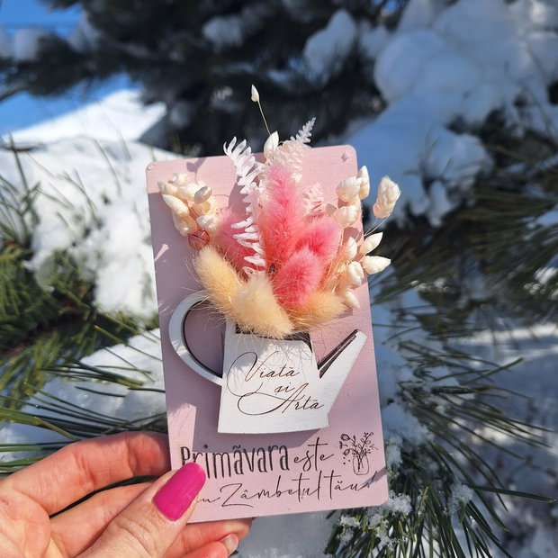 Tablou personalizat cu flori uscate