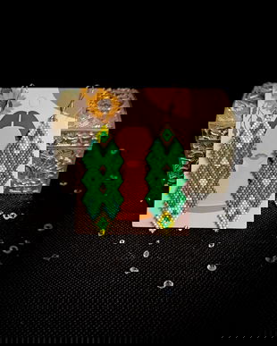 Cercei tonuri de verde Myiuki Delica