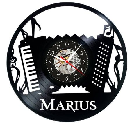 ACORDIONIST-ceas de perete (personalizabil)