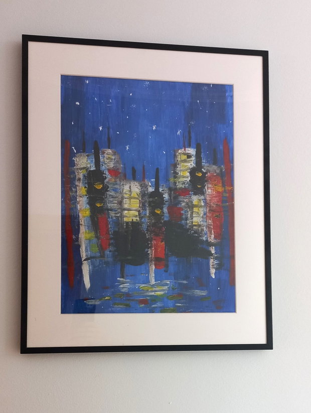 Tablou abstract City at night