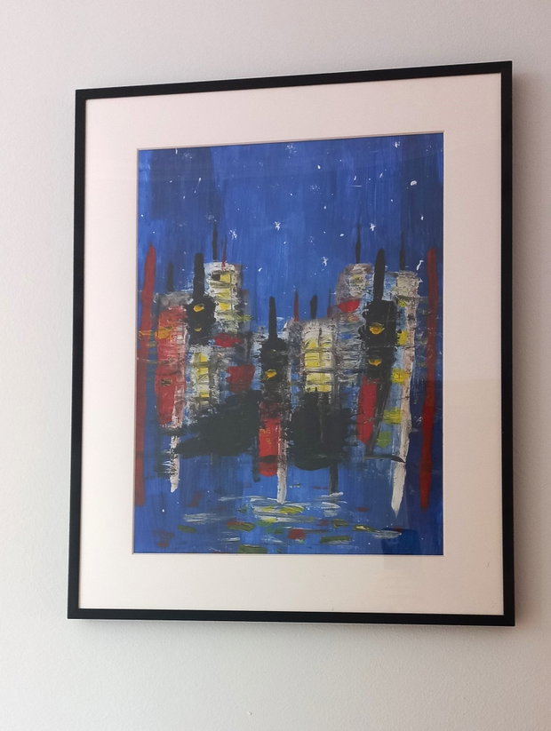 Tablou abstract City at night