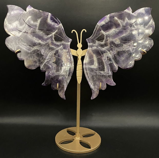 Ametist Dream (Chevron) - Fluture piatra semipretioasa