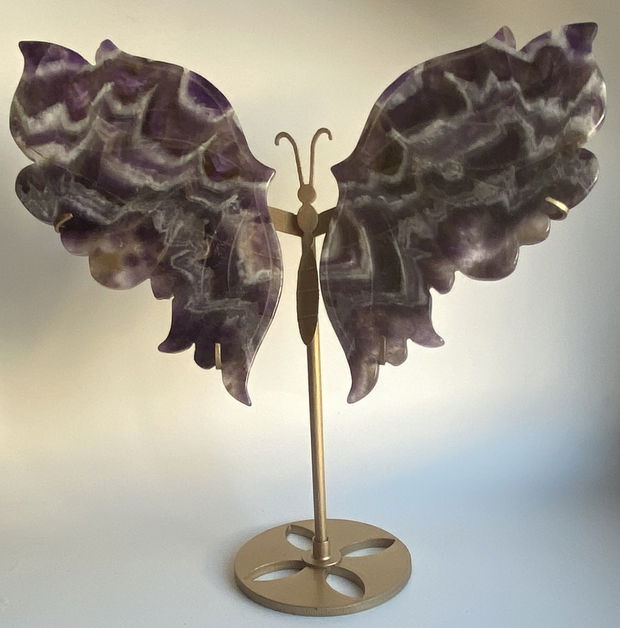 Ametist Dream (Chevron) - Fluture piatra semipretioasa