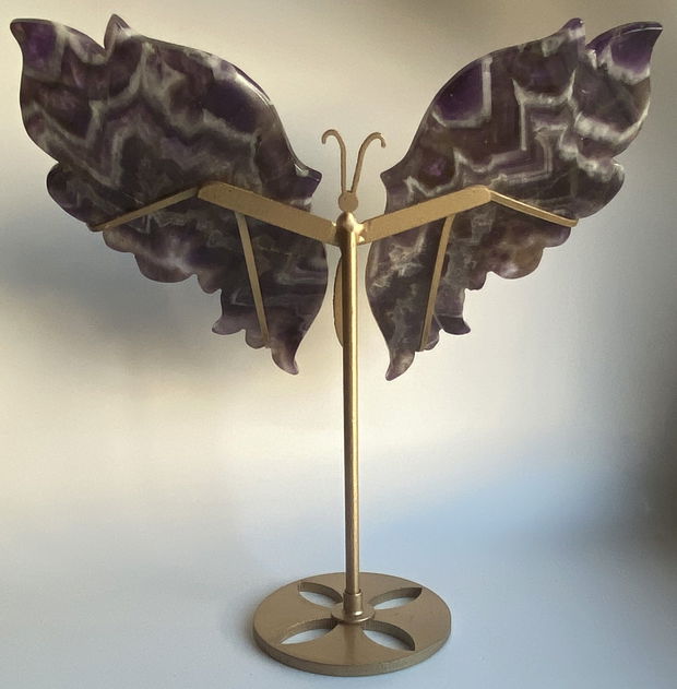 Ametist Dream (Chevron) - Fluture piatra semipretioasa