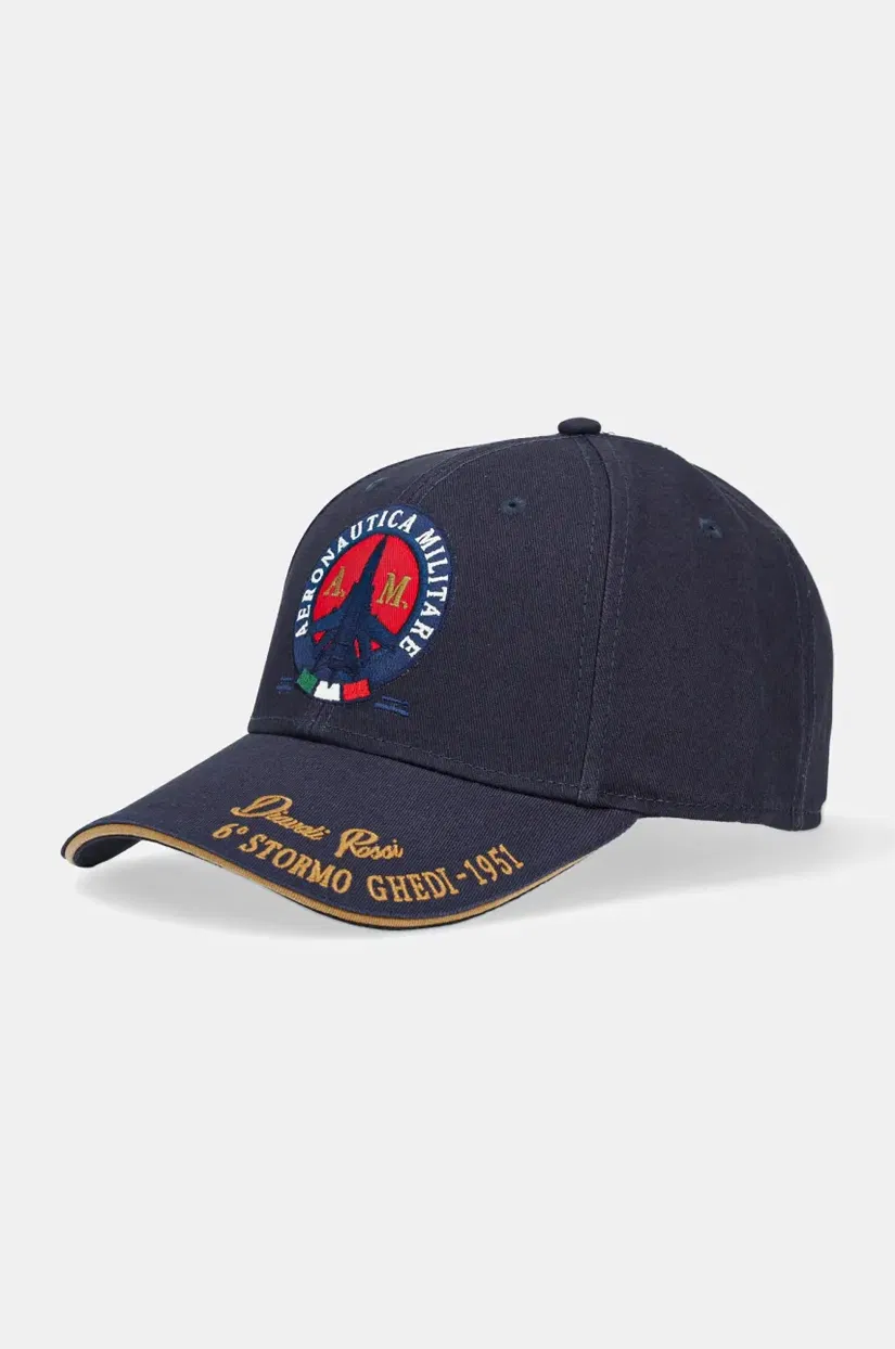 Aeronautica Militare șapcă de baseball din bumbac culoarea bleumarin, cu imprimeu, HA1208CT2261