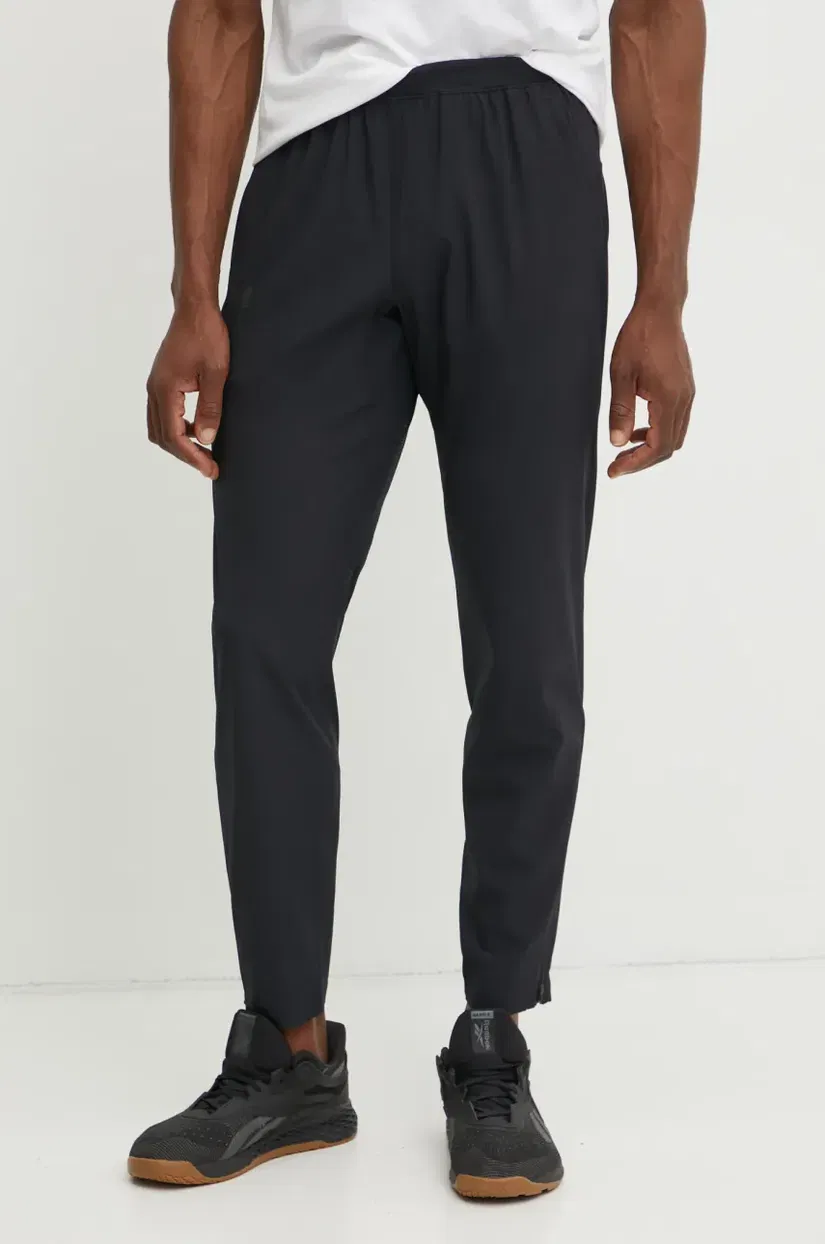 Under Armour pantaloni de alergare OutRun the Storm culoarea negru, uni, 1376799