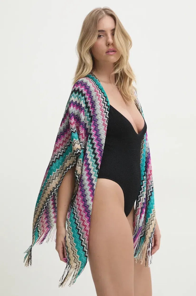 Missoni camasa de plaja culoarea turcoaz, 5P2SVMD9973