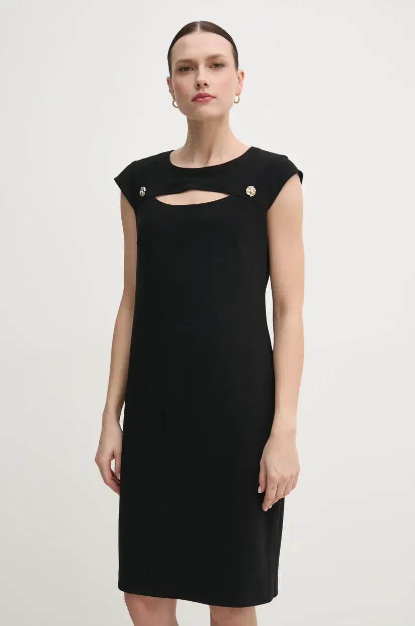 Joseph Ribkoff rochie culoarea negru, midi, mulata, 251202