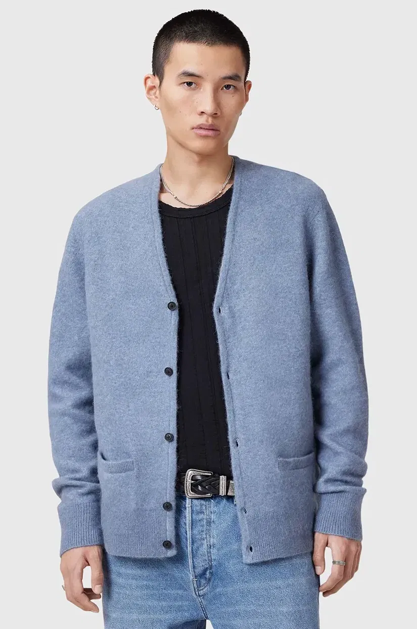 AllSaints cardigan din lana RENN barbati, M092KB