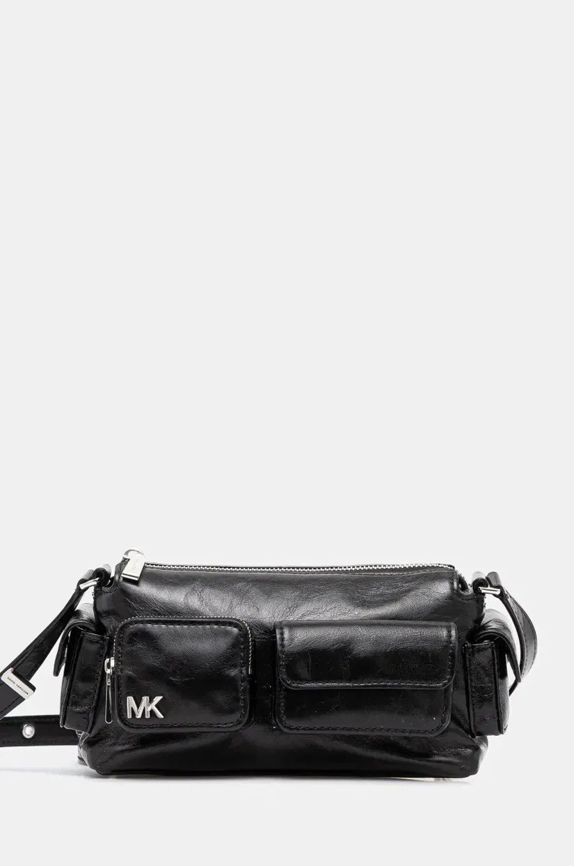 MICHAEL Michael Kors poseta de piele culoarea negru, 32S5SM3C5Y