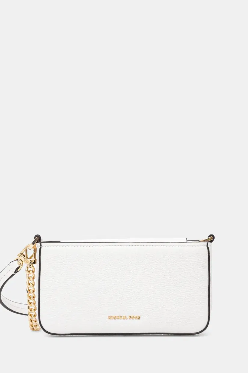 MICHAEL Michael Kors poseta de piele culoarea alb, 32S5GYTU1L