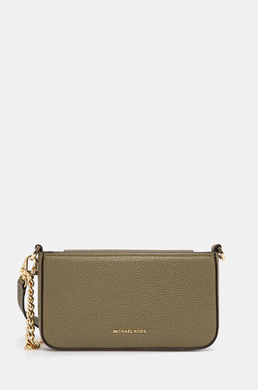 MICHAEL Michael Kors poseta de piele culoarea verde, 32S5GYTU1L