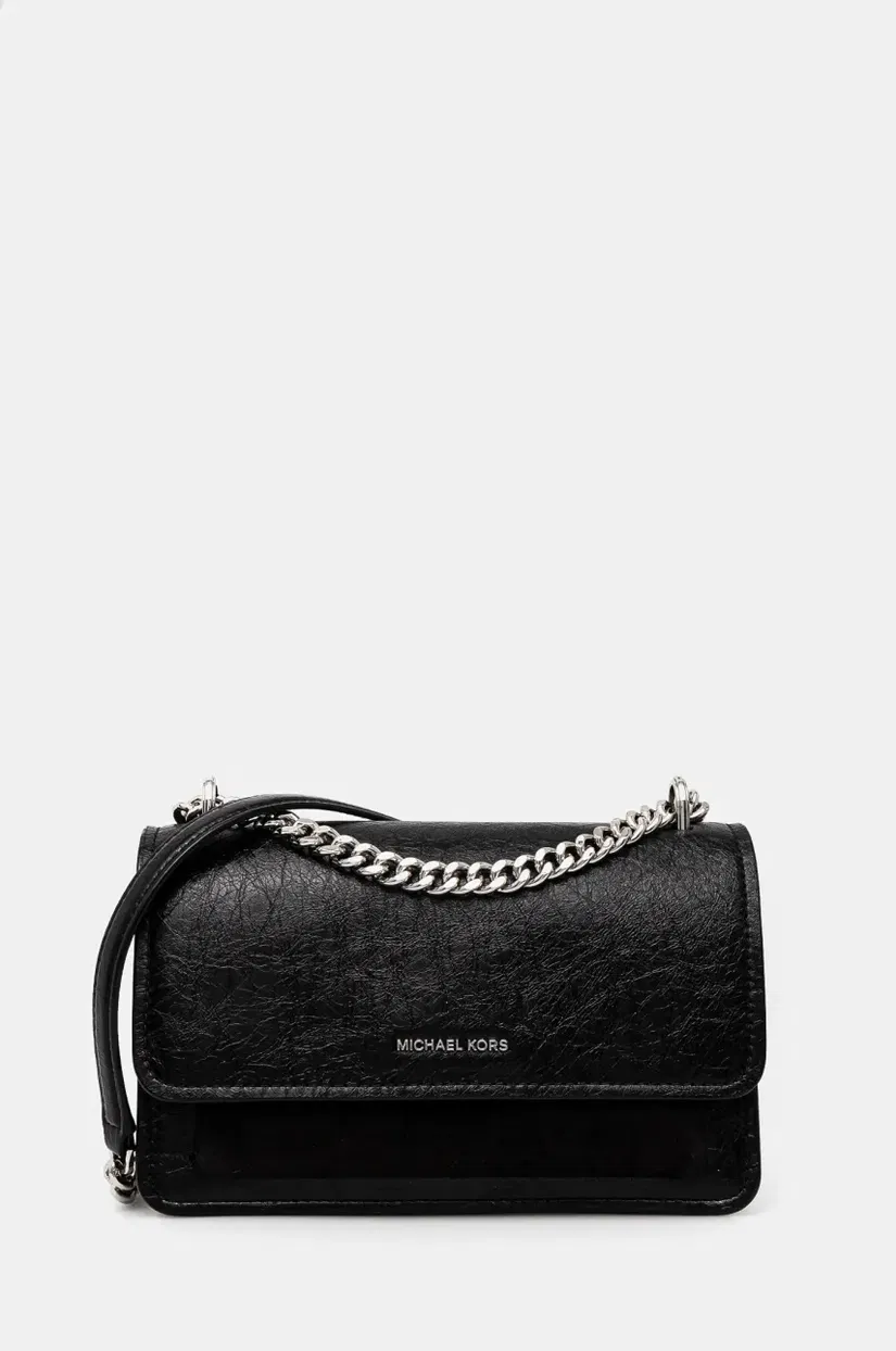 MICHAEL Michael Kors poseta de piele culoarea negru, 30F4SC7L3O