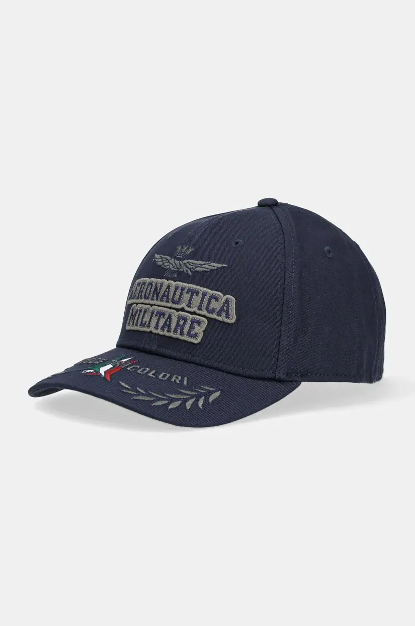 Aeronautica Militare șapcă de baseball din bumbac culoarea bleumarin, cu imprimeu, HA1104CT2261