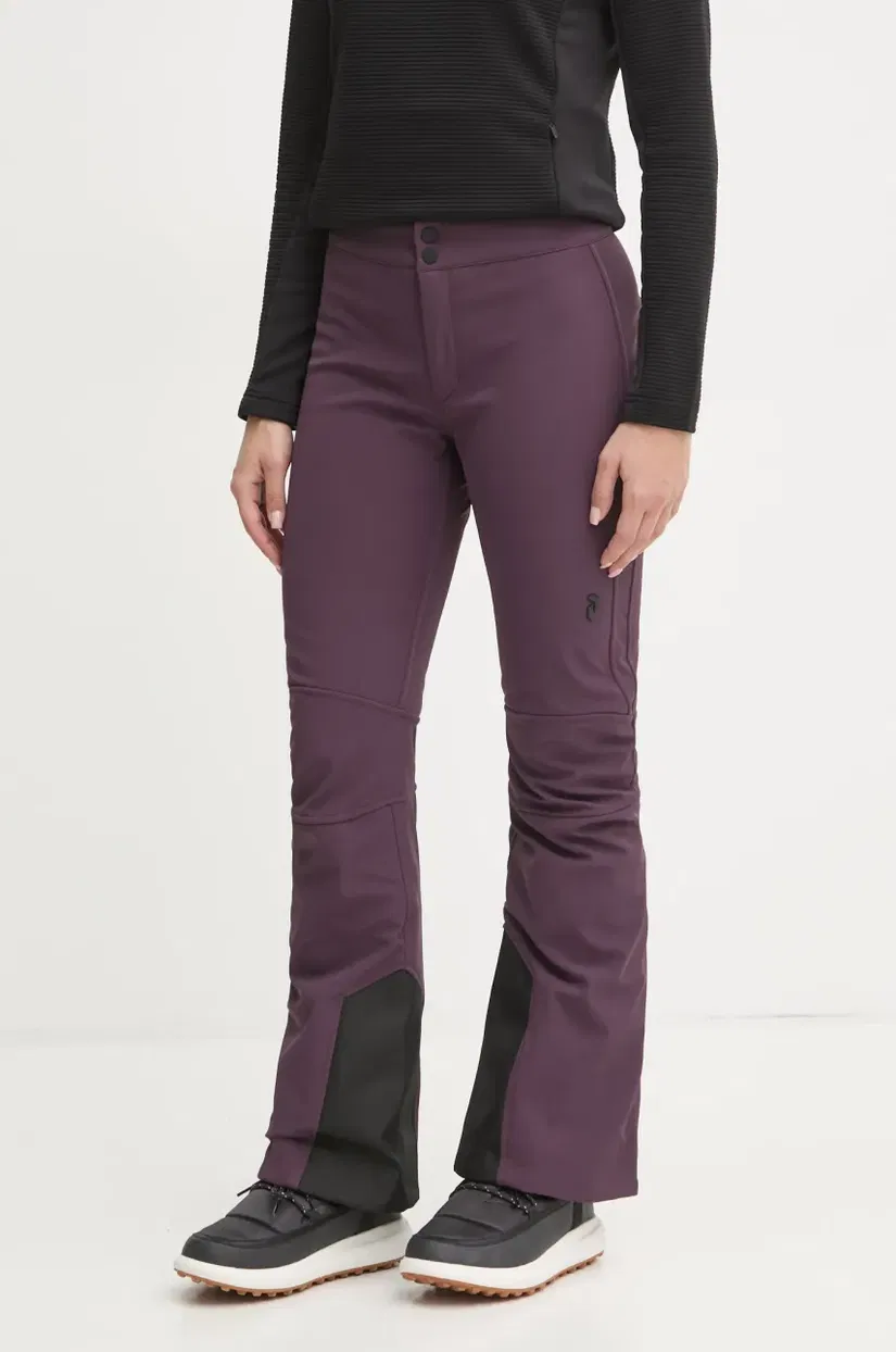 Peak Performance pantaloni Stretch culoarea violet