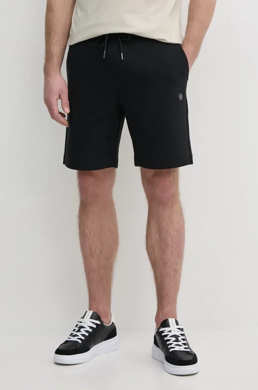 BOSS pantaloni scurți bărbați, culoarea negru, 50537277