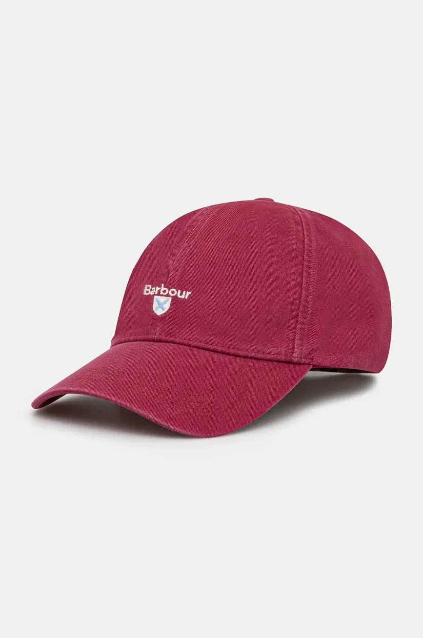 Barbour șapcă de baseball din bumbac Sports Caps culoarea roz, cu imprimeu, MHA0274