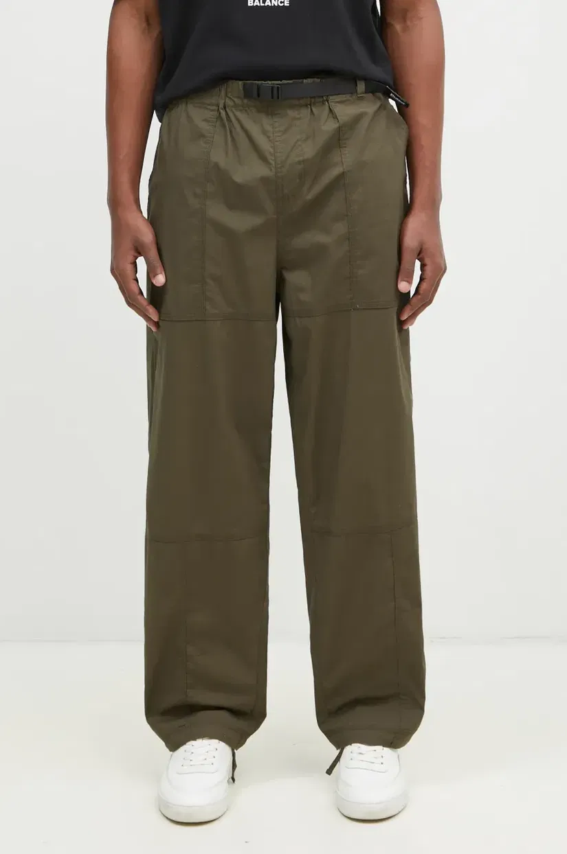 Butter Goods pantaloni TRS Pant bărbați, culoarea verde, drept, BG243722