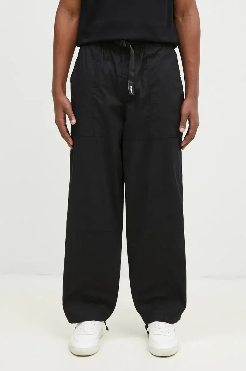 Butter Goods pantaloni TRS Pant bărbați, culoarea negru, drept, BG243722