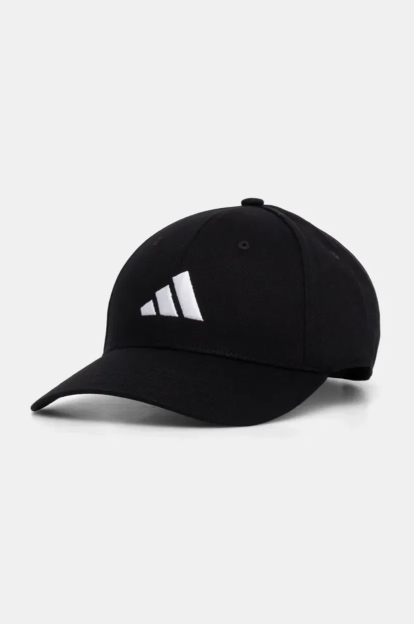 adidas șapcă de baseball din bumbac BB CAP COT NL culoarea negru, cu imprimeu, JG0998