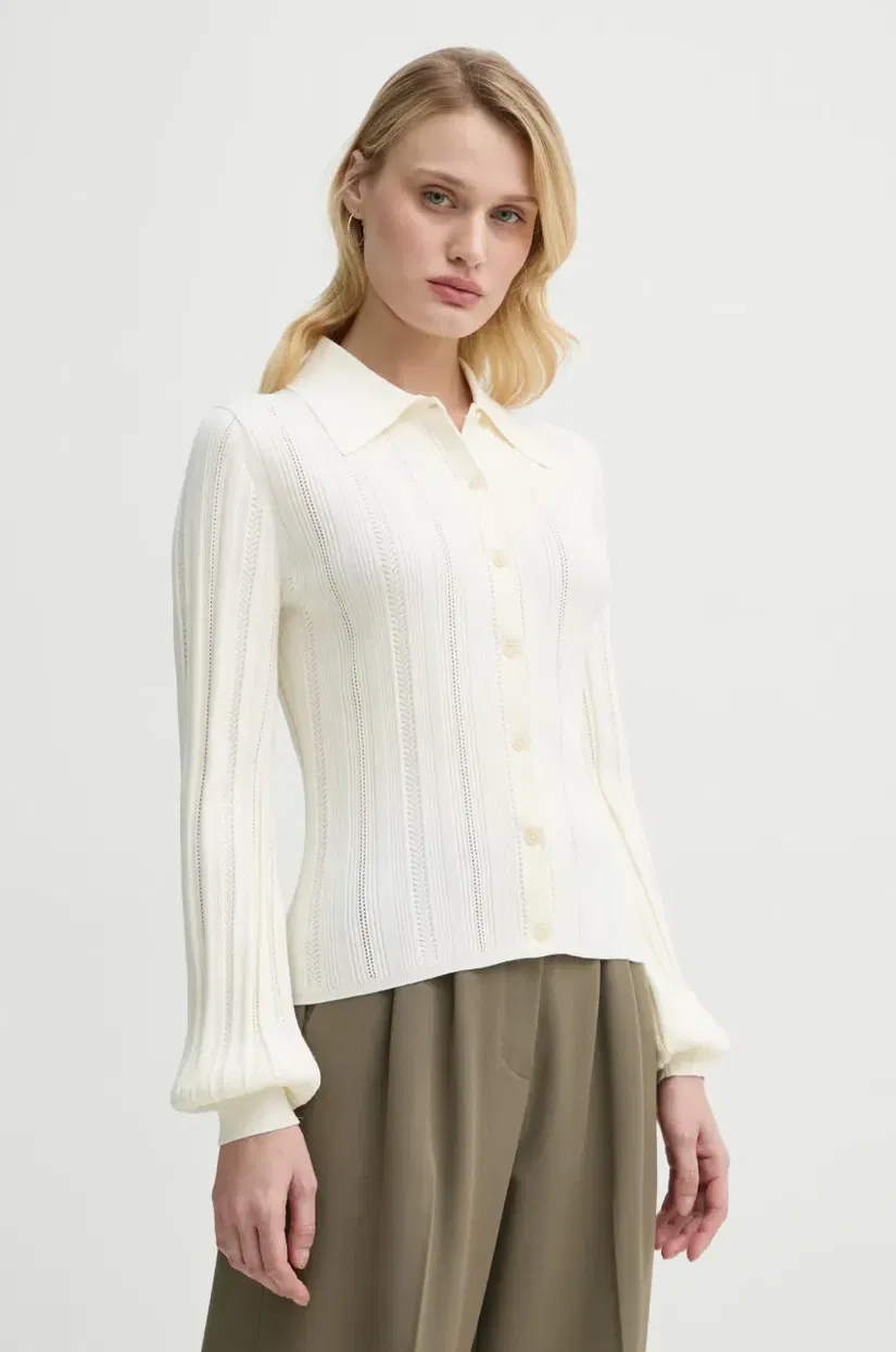 Filippa K cardigan femei, culoarea bej, light, 31084