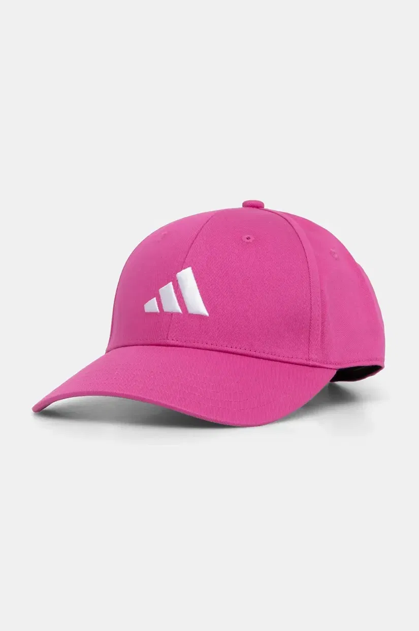 adidas șapcă de baseball din bumbac BB CAP COT NL culoarea roz, cu imprimeu, JP0399