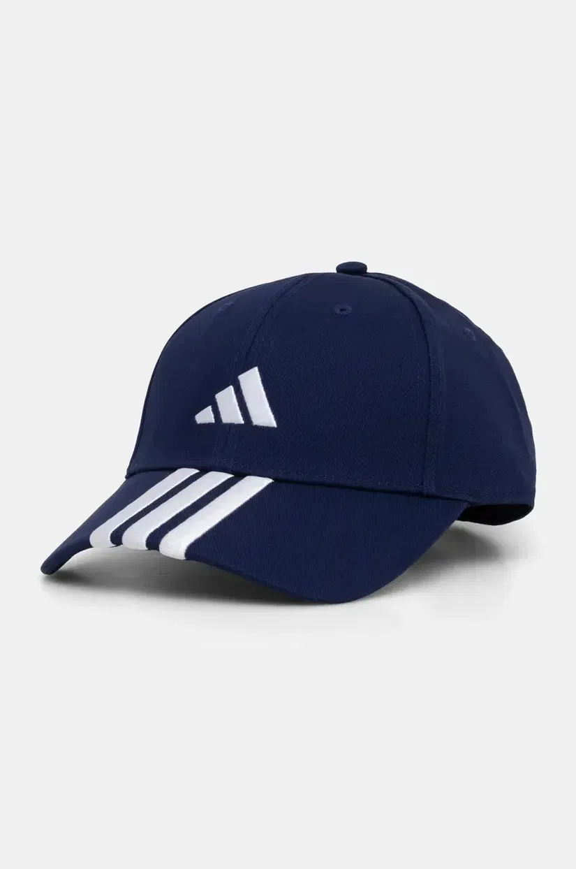 adidas șapcă de baseball din bumbac BBALL 3S CAP NL culoarea albastru marin, cu imprimeu, JP0384