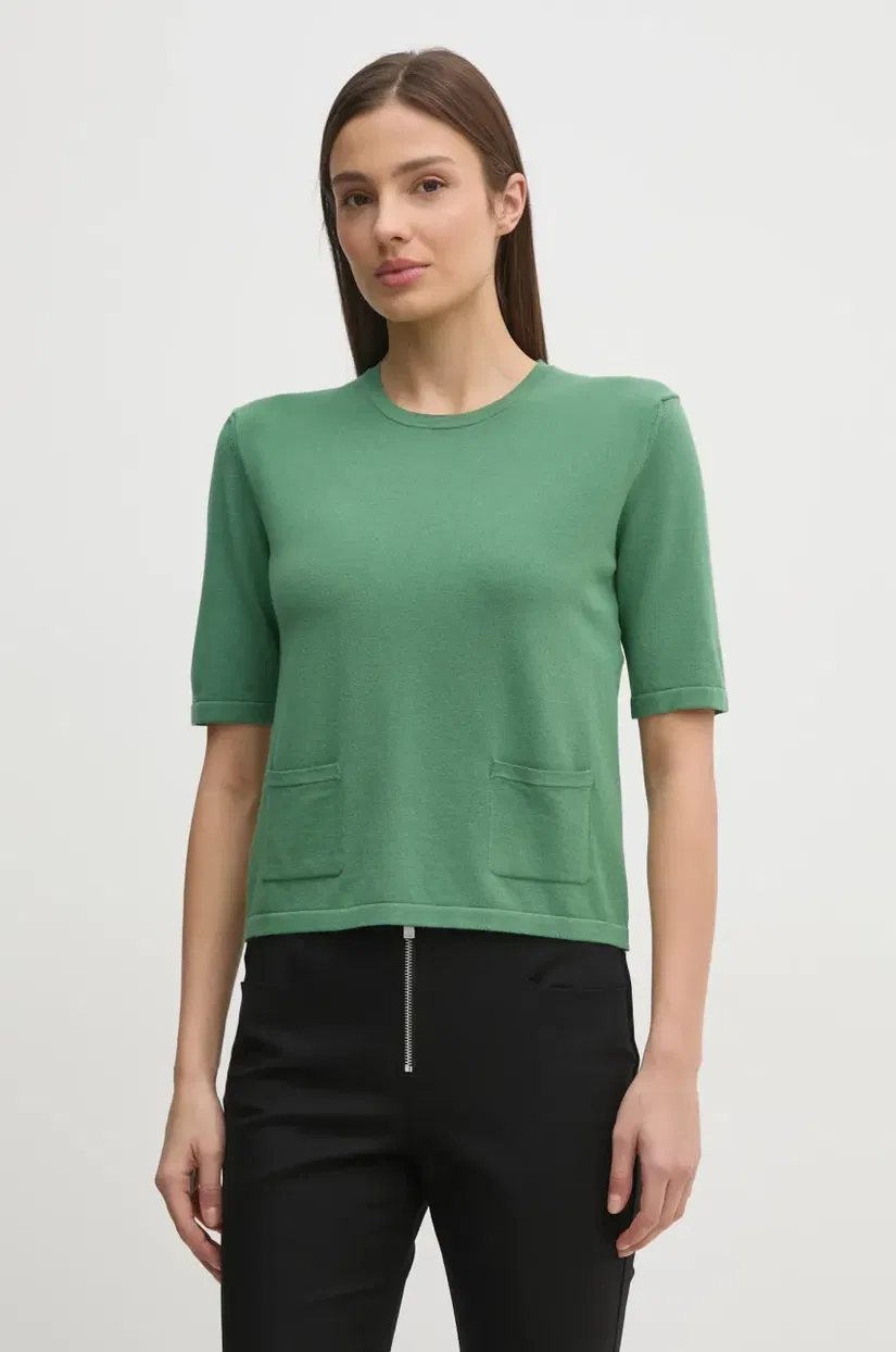 United Colors of Benetton pulover femei, culoarea verde, light, 104HD10CI