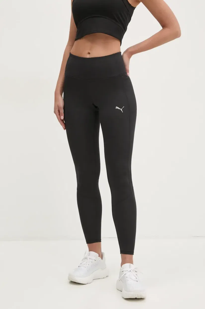 Puma colanti femei, culoarea negru, neted, 685052