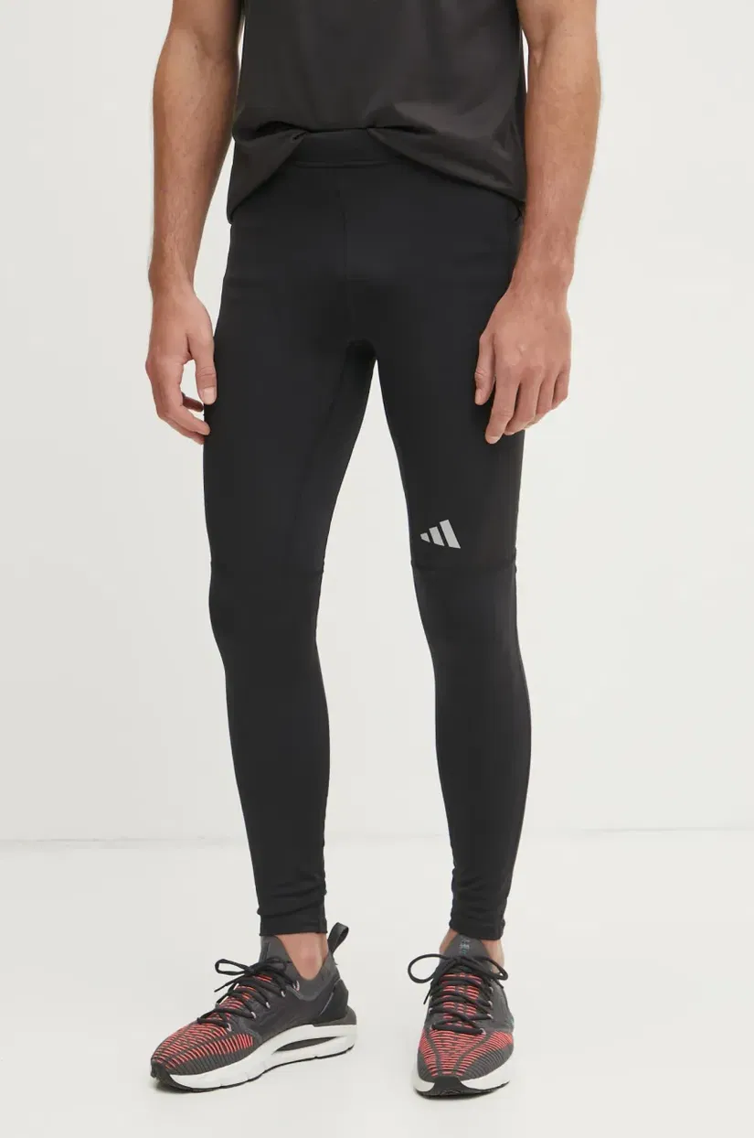 adidas Performance colanti Run It barbati, culoarea negru, neted, JY4615