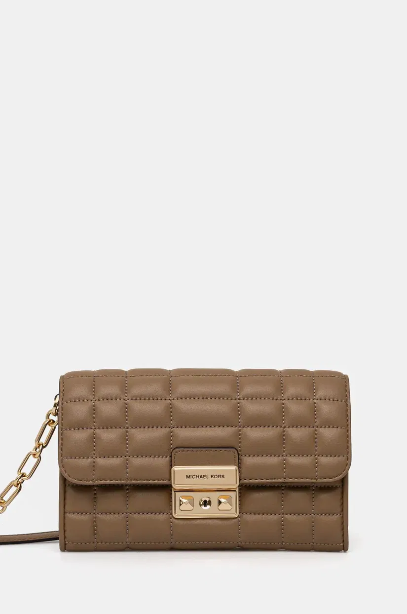 MICHAEL Michael Kors poseta piele culoarea bej, 32S4G2RC9L