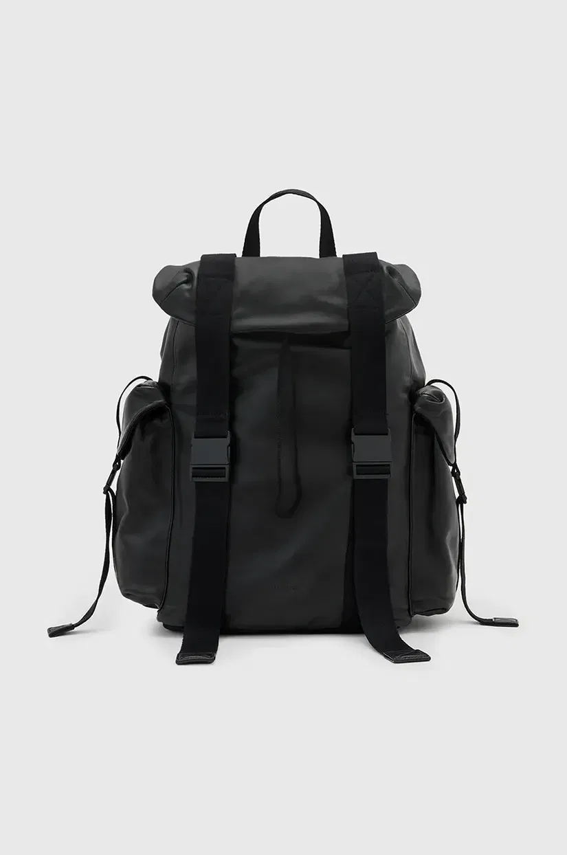 AllSaints rucsac MARS barbati, culoarea negru, mare, neted, M006XC