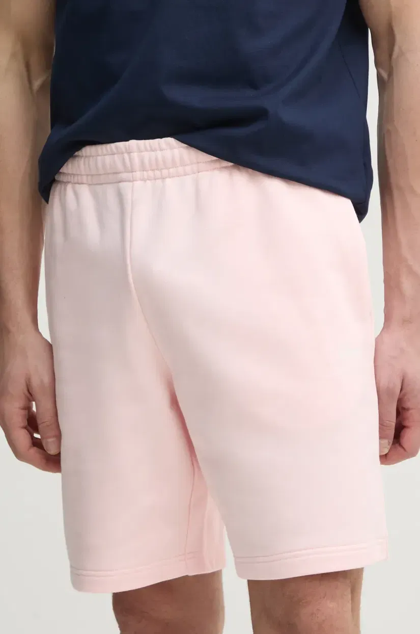 Lacoste pantaloni scurti din bumbac culoarea roz, GH0990