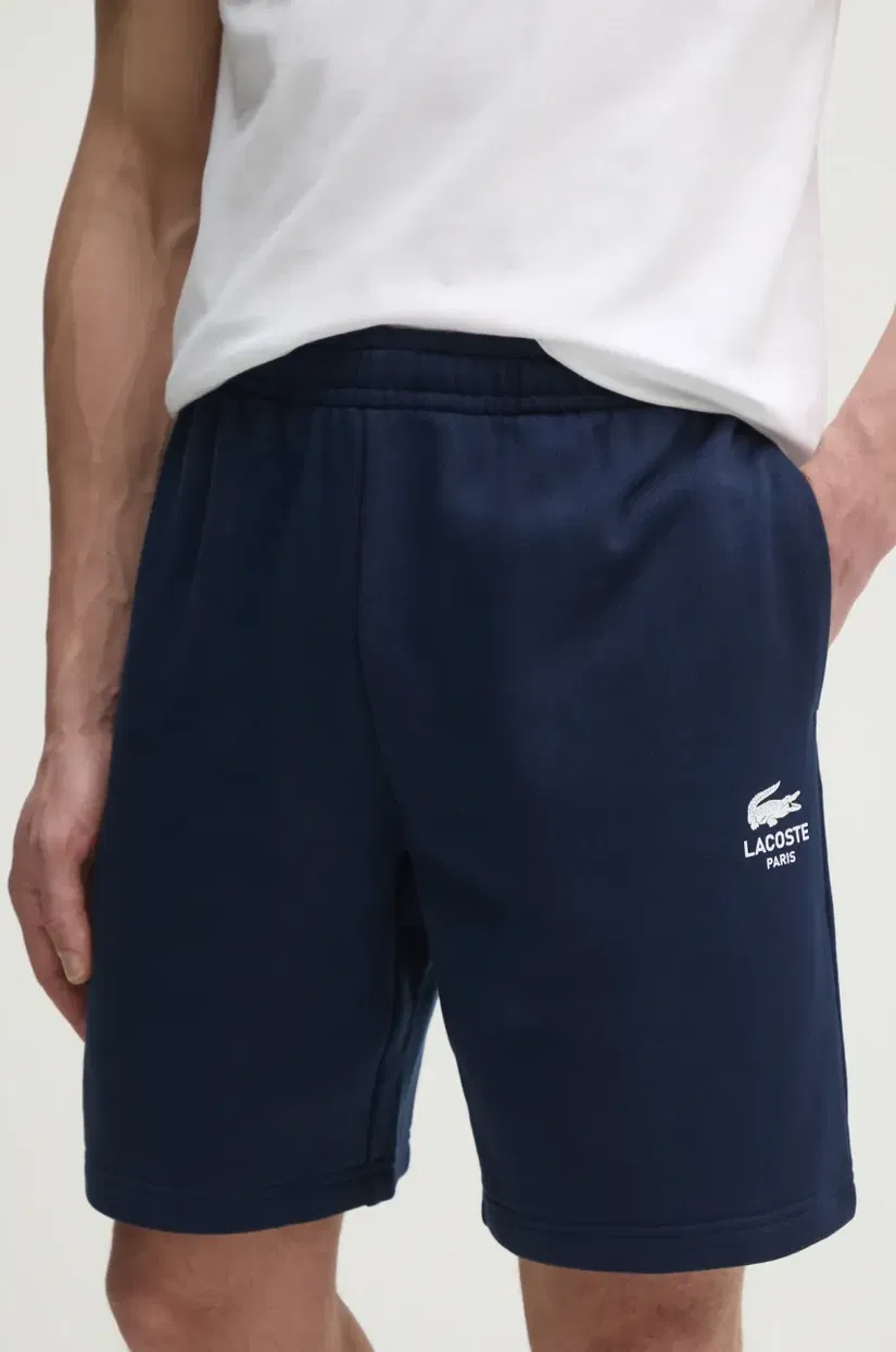 Lacoste pantaloni scurti din bumbac culoarea albastru marin, GH0990