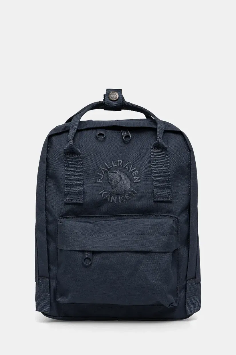 Fjallraven rucsac Re-Kanken Mini culoarea albastru marin, mic, neted, F23549