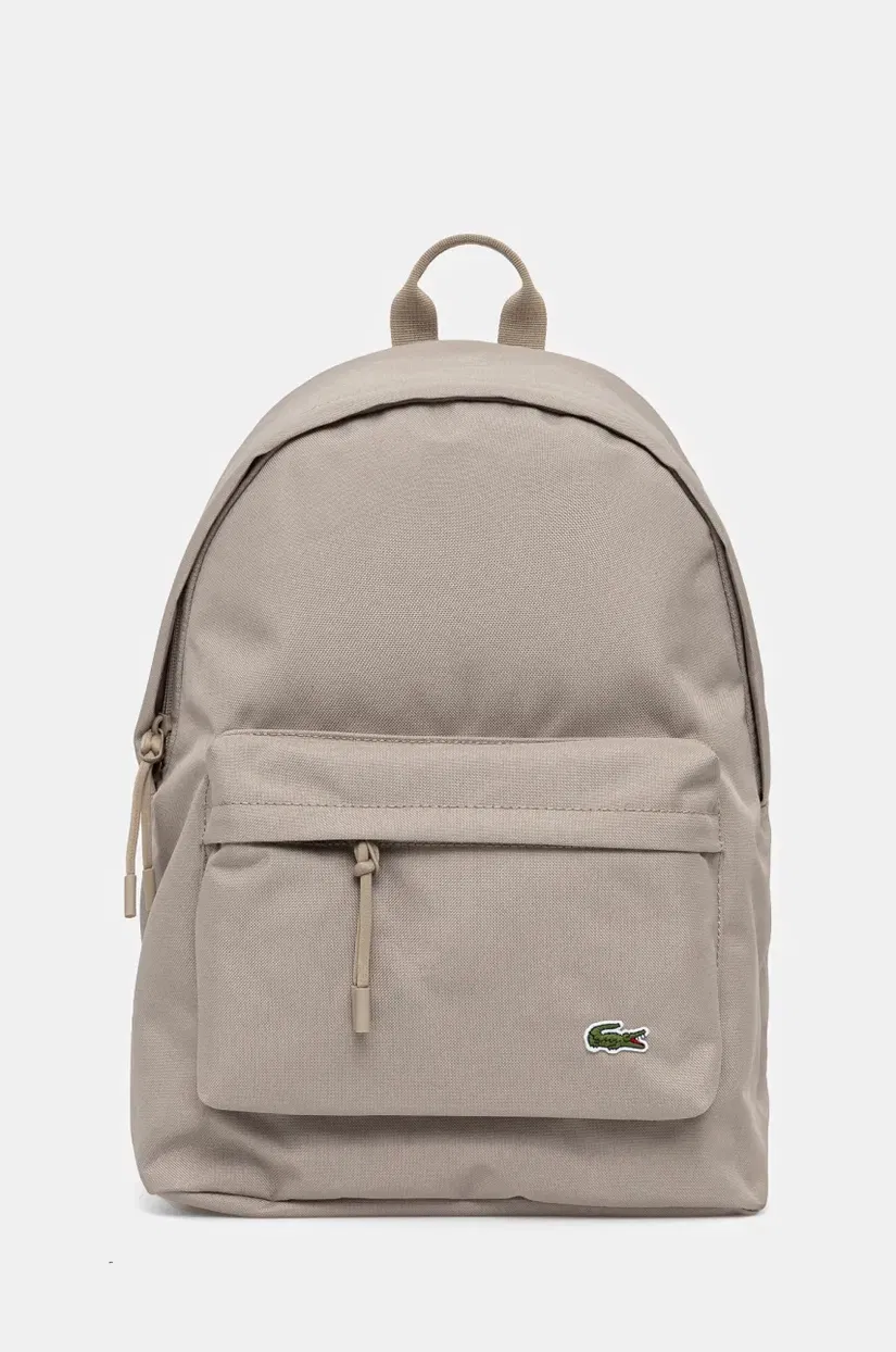 Lacoste rucsac culoarea bej, mare, uni, NU4592NE