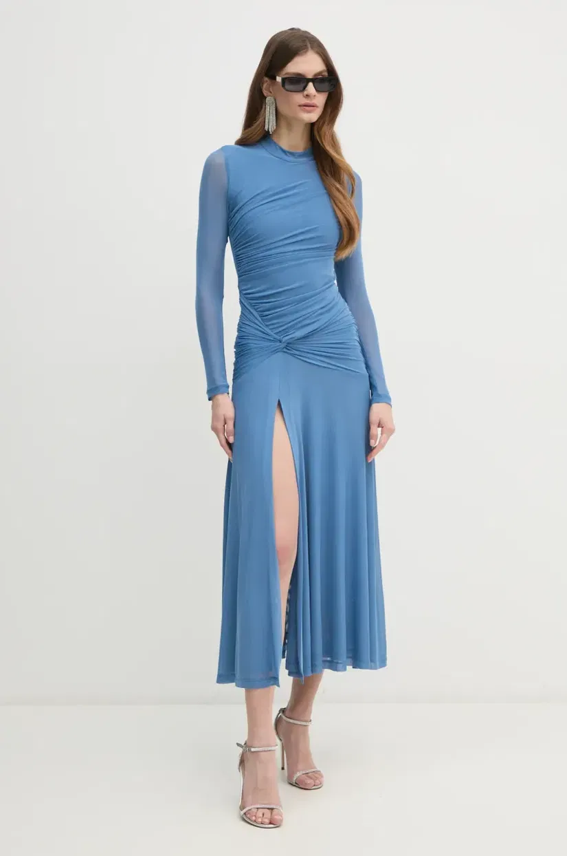 Bardot rochie maxi, mulata, 59518DB2