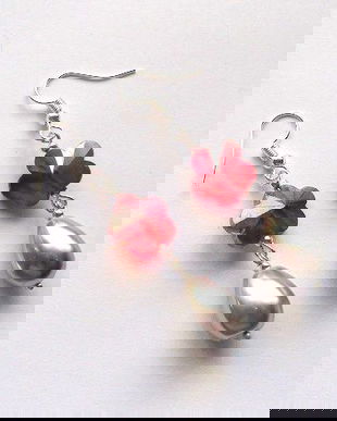 cercei cu perle de Mallorca si cristale 47862