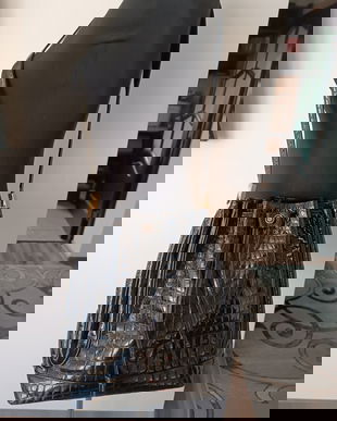 Geanta piele crocodil