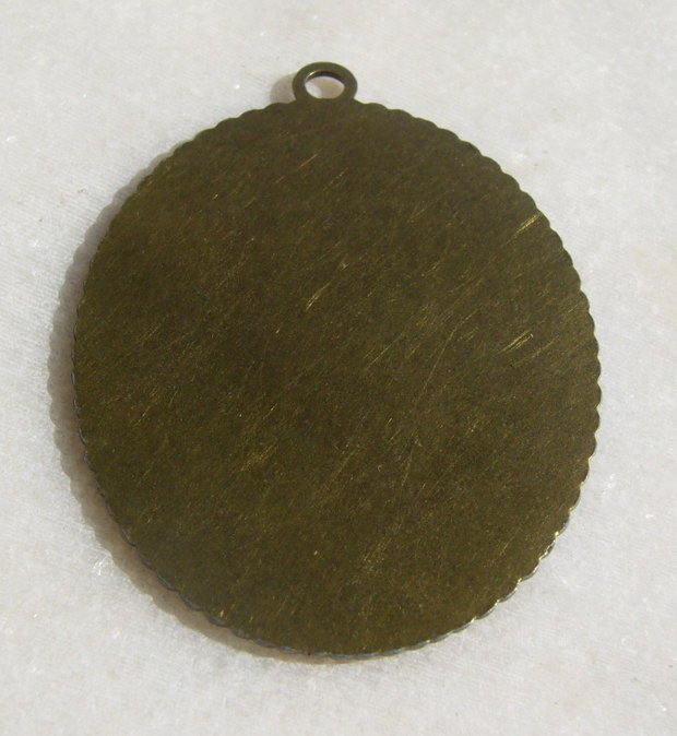 Pandantiv metalic finisaj bronz aprox 41x55 mm (cu anoul)