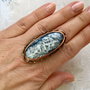 Inel cupru & opal dendritic
