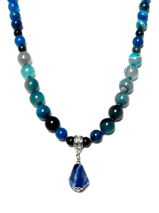 Set cu Agate bleu (099)