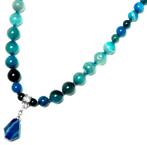 Set cu Agate bleu (099)