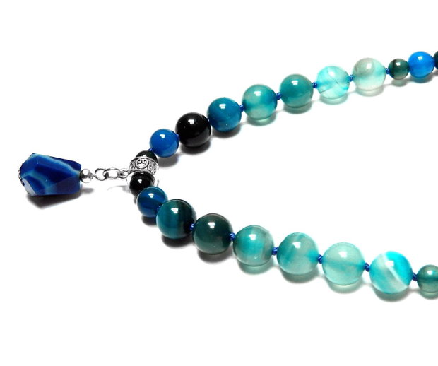 Set cu Agate bleu (099)