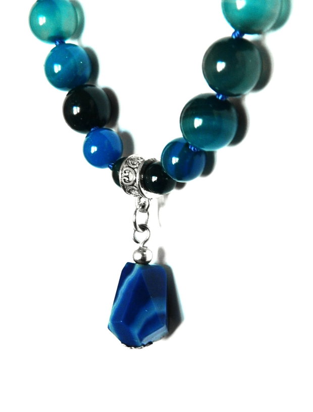 Set cu Agate bleu (099)